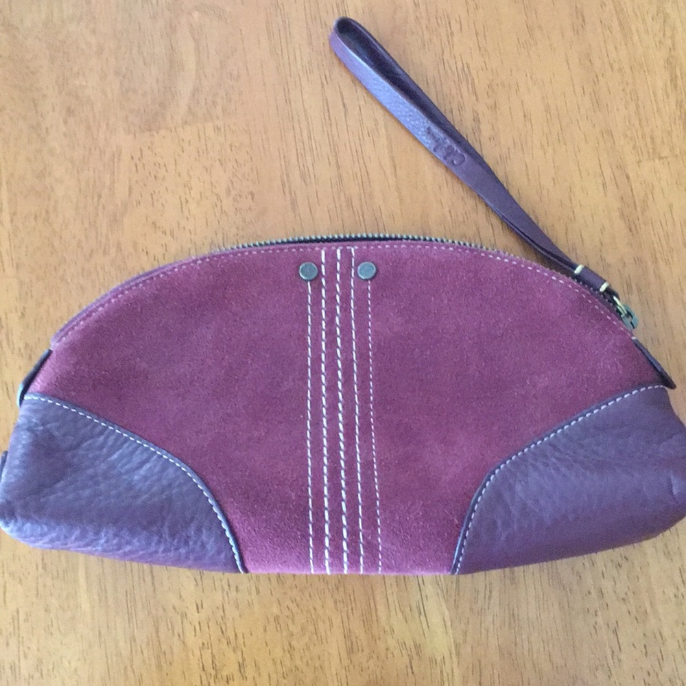 Cole Haan leather and suede wristlet - BRAND NEW